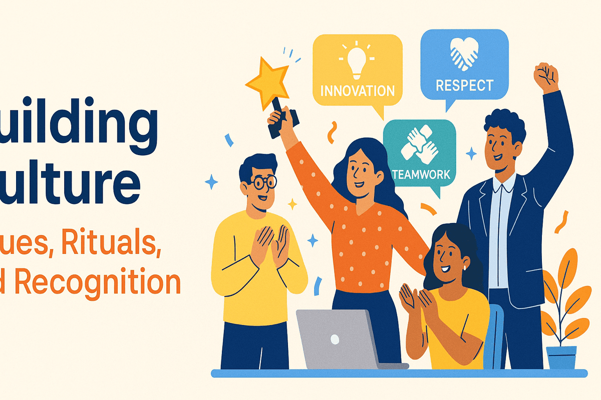 BUILDING CULTURE: VALUES, RITUALS, AND RECOGNITION